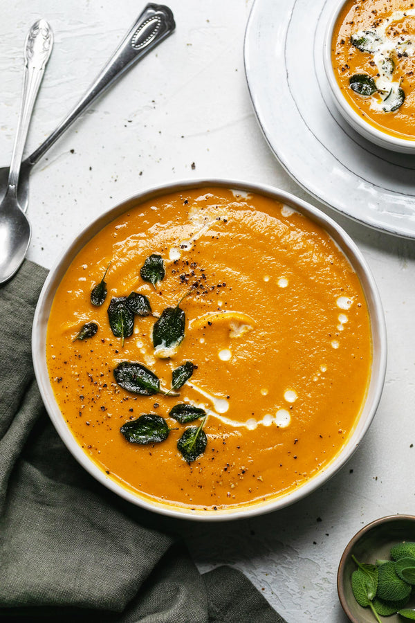 Tahini Butternut Squash Soup Recipe - Soom Foods