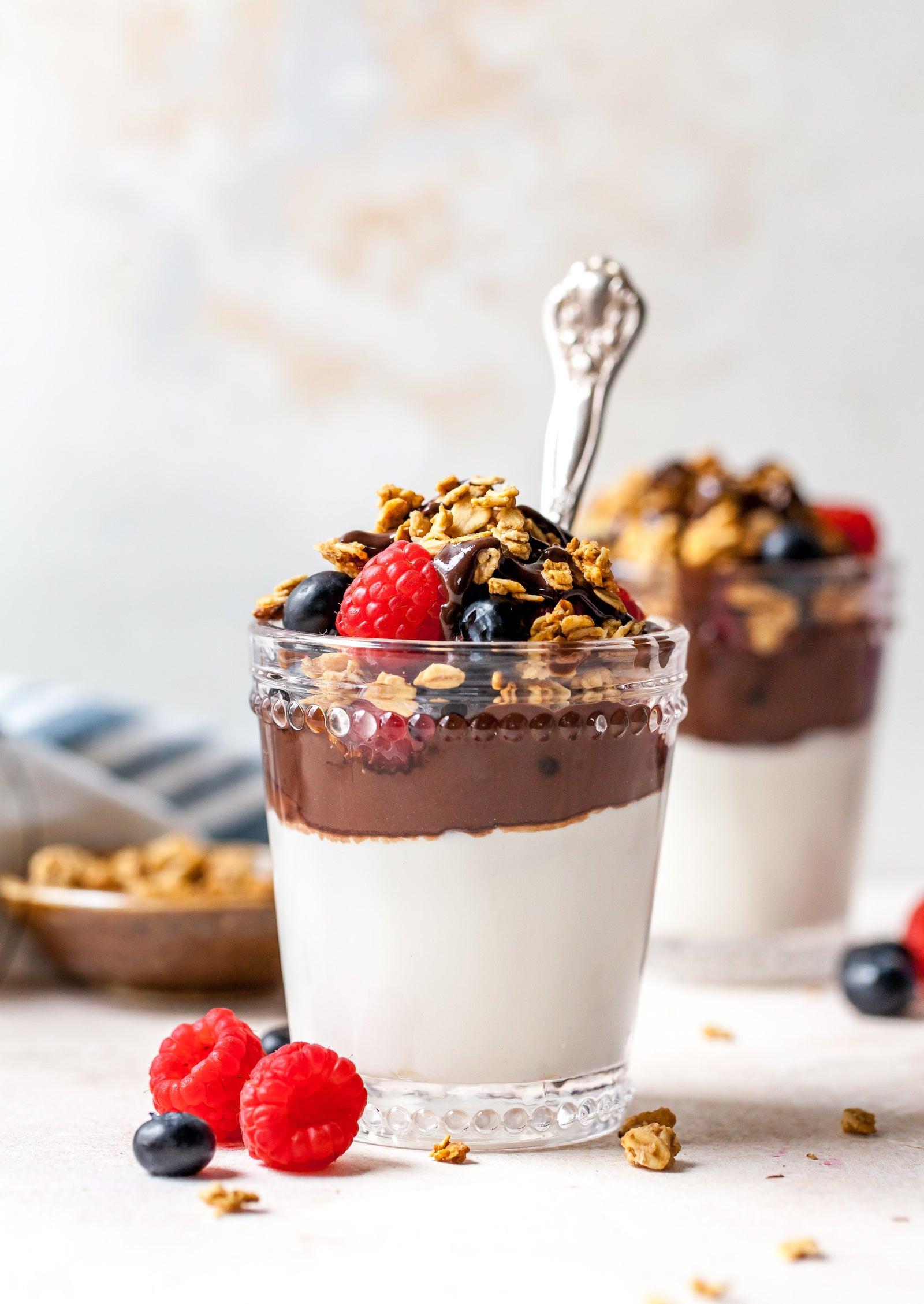 Chocolate Tahini Yogurt Parfait