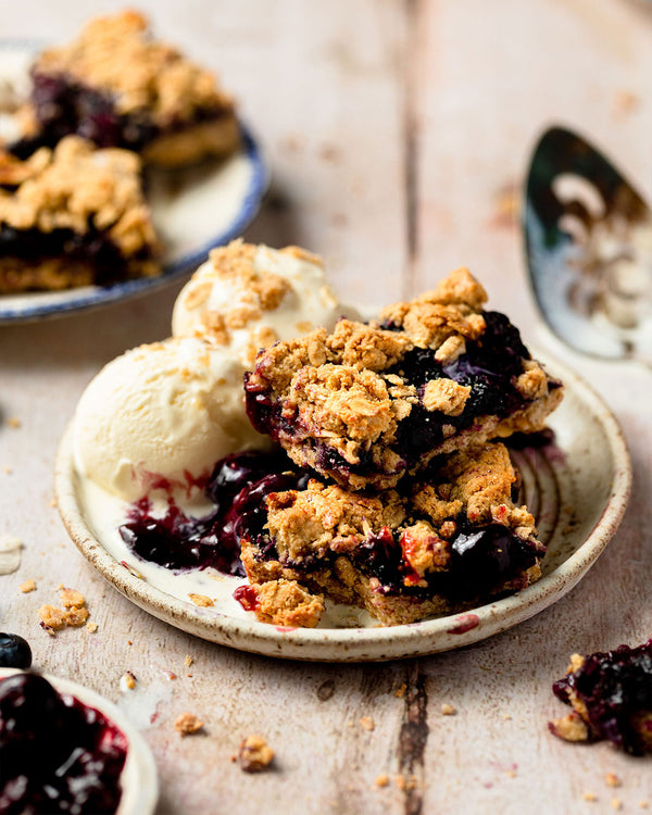 Tahini Blueberry Pie Bars - Soom Foods
