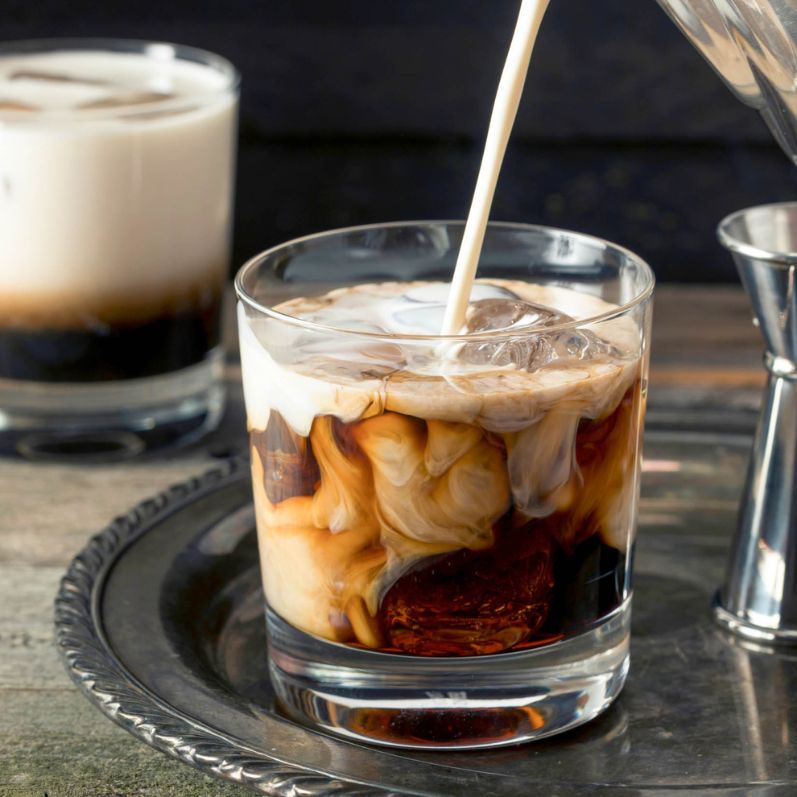 Creamy Coffee Cocktail with Vanilla Bean Tahini