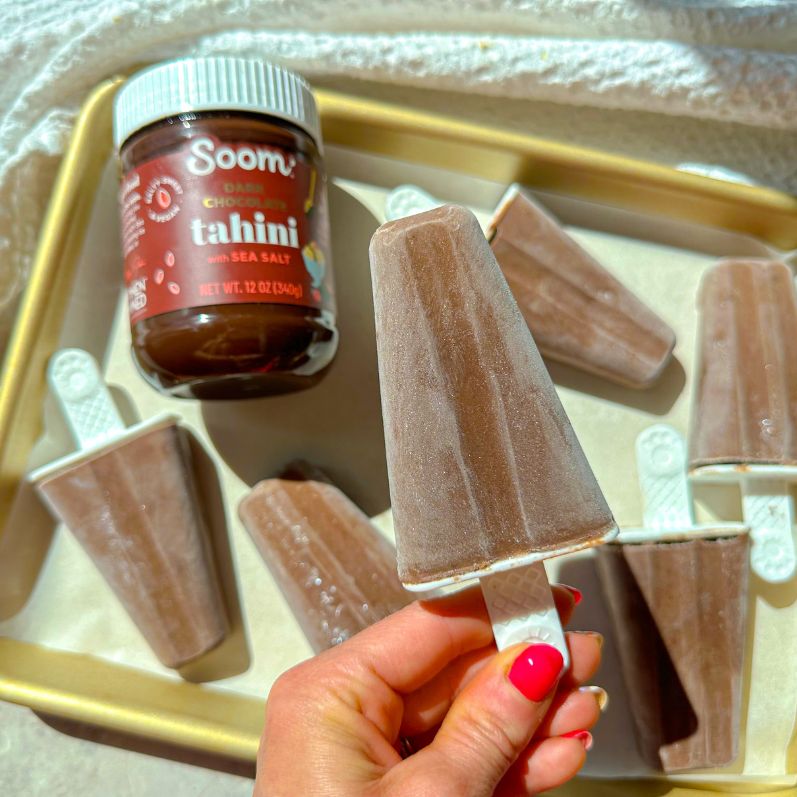 Chocolate Tahini Fudgesicles
