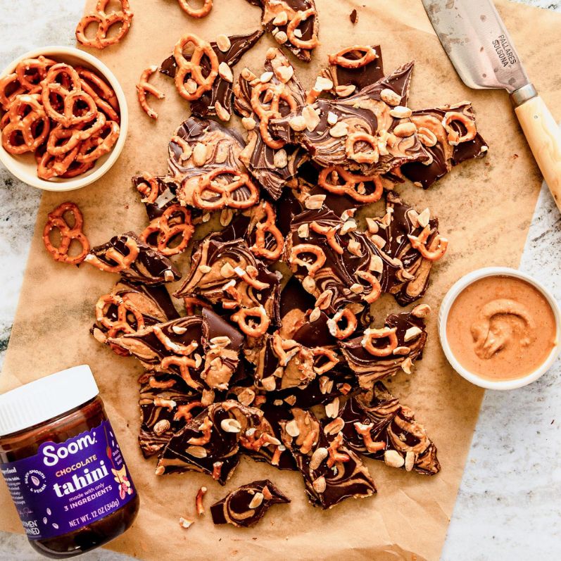 Chocolate Tahini Bark (3 Ways)