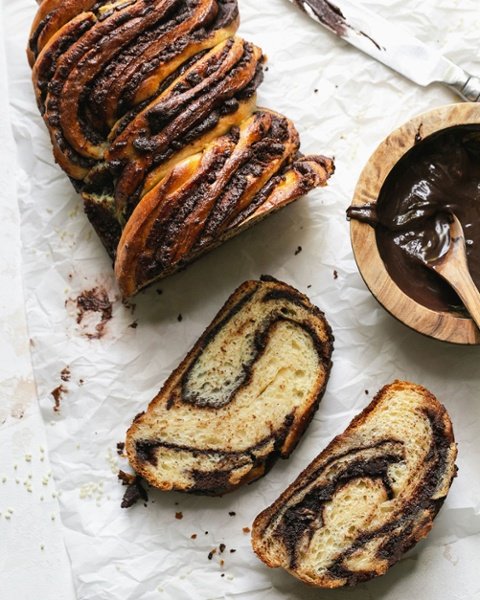 Chocolate Tahini Babka