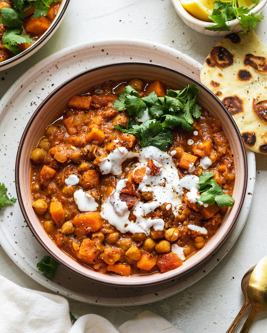 Slow Cooker Vegetarian Chickpea and Sweet Potato Stew