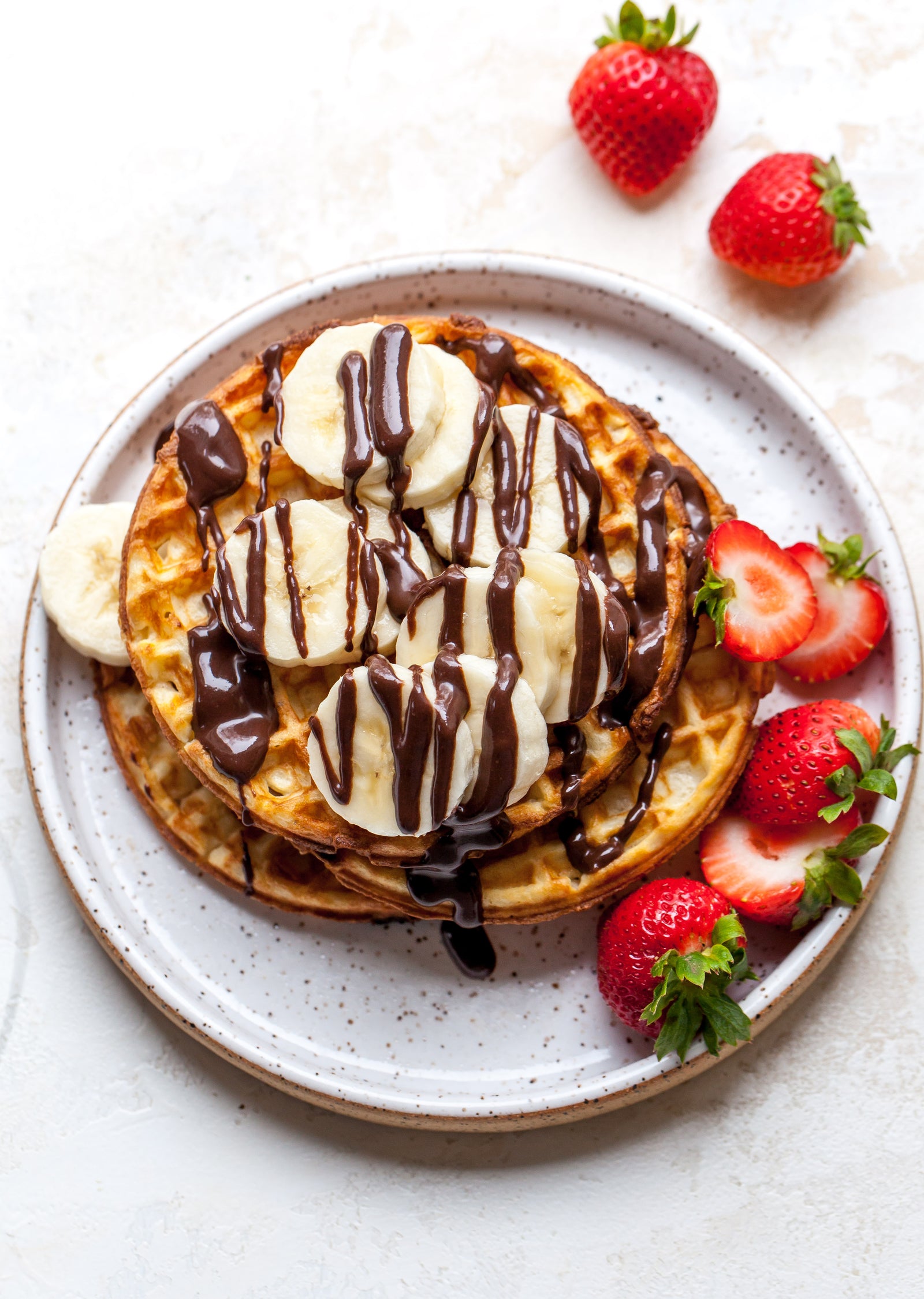 Waffles with Chocolate Tahini