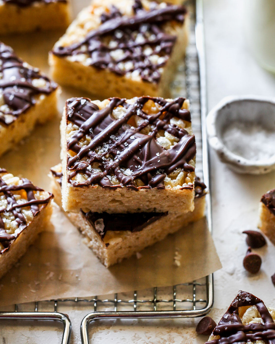 Vanilla Tahini Crispy Rice Treats