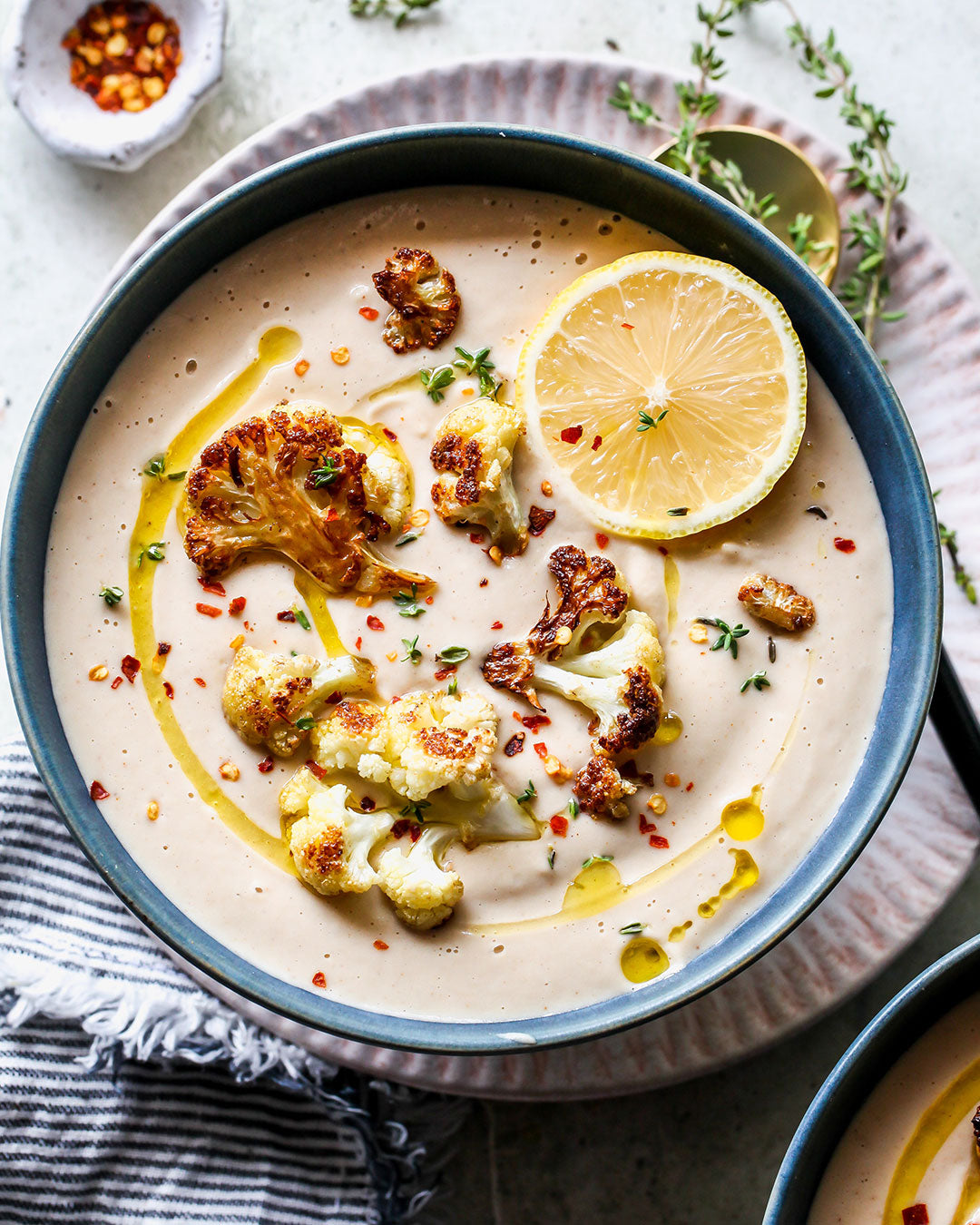 Creamy Vegan Cauliflower Soup