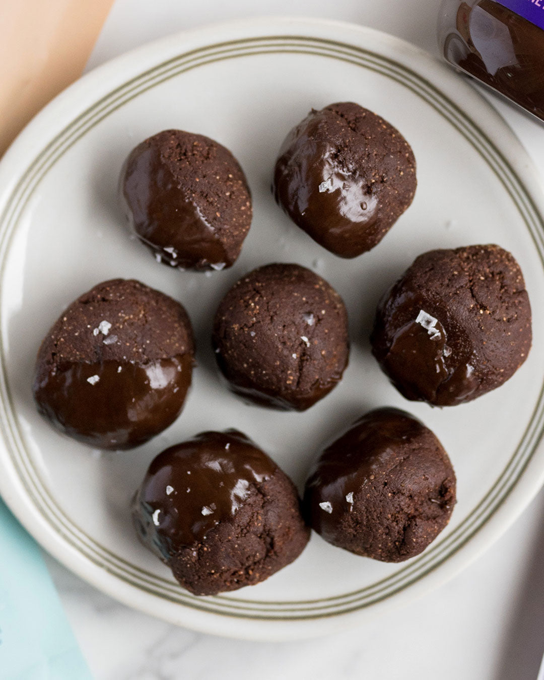 Tahini Brownie Bites