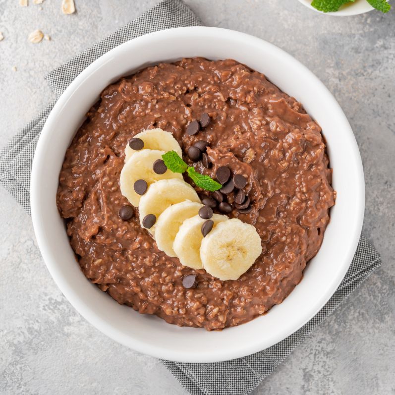 Chocolate Chip Cookie Baked Oatmeal