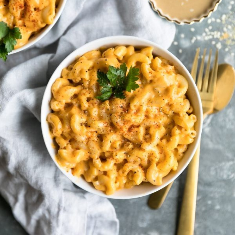 Vegan Tahini Mac & Cheese