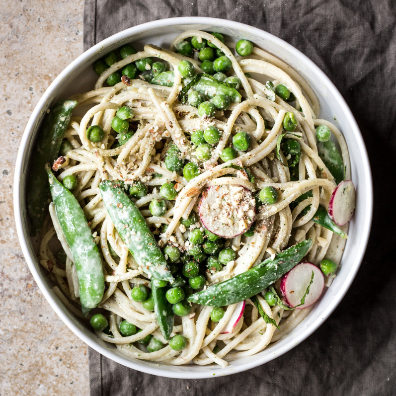 Spring Pea Spaghetti