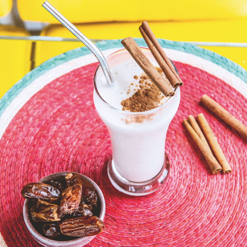 Date Tahini Banana Milkshake