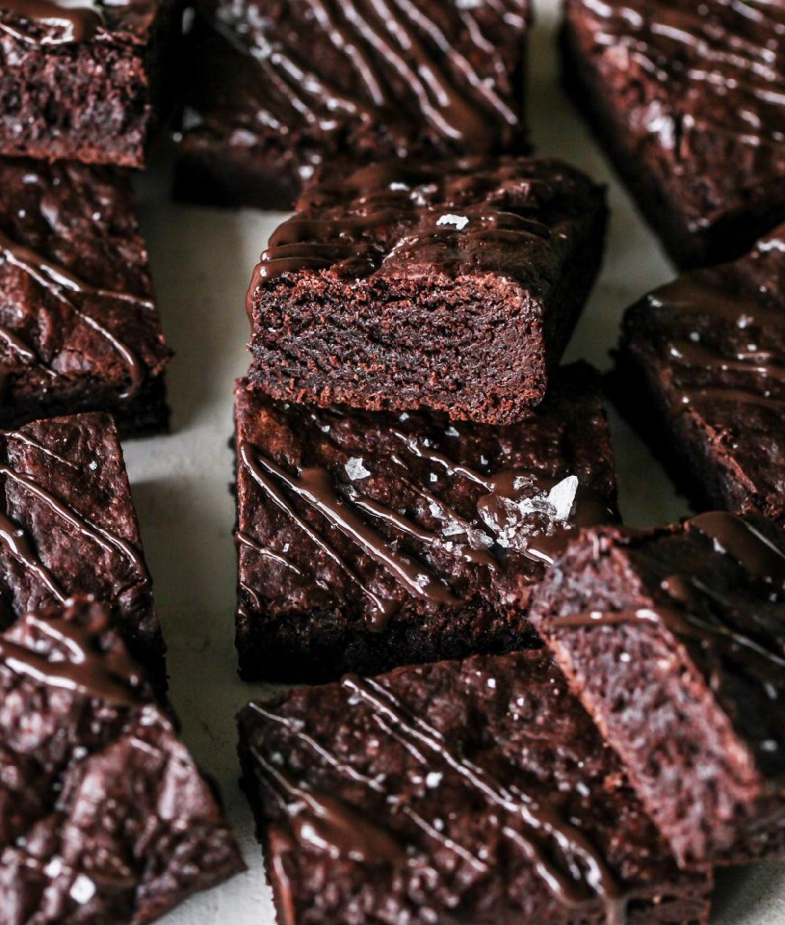 Dark Chocolate Sea Salt Tahini Brownies