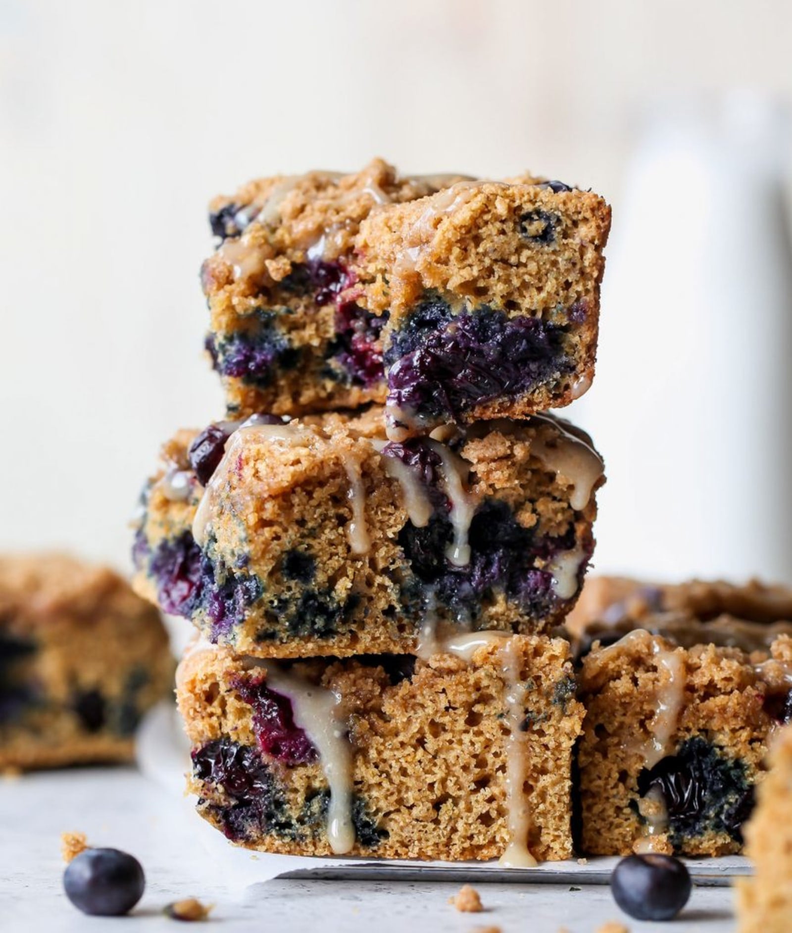 Tahini Blueberry Crumb Cake