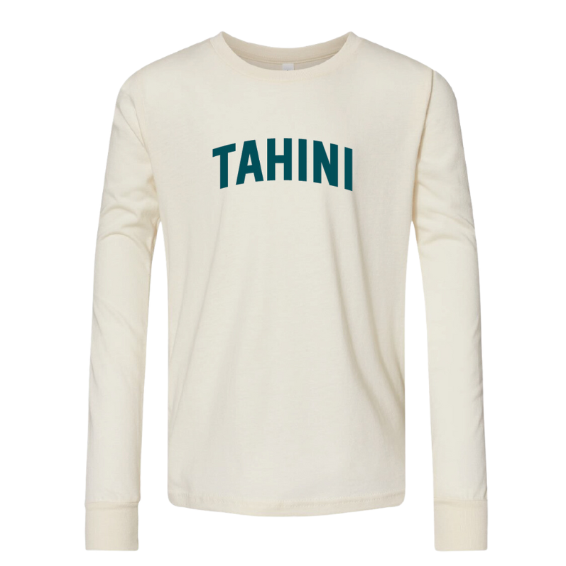 Teal TAHINI Youth Long Sleeve T-Shirts