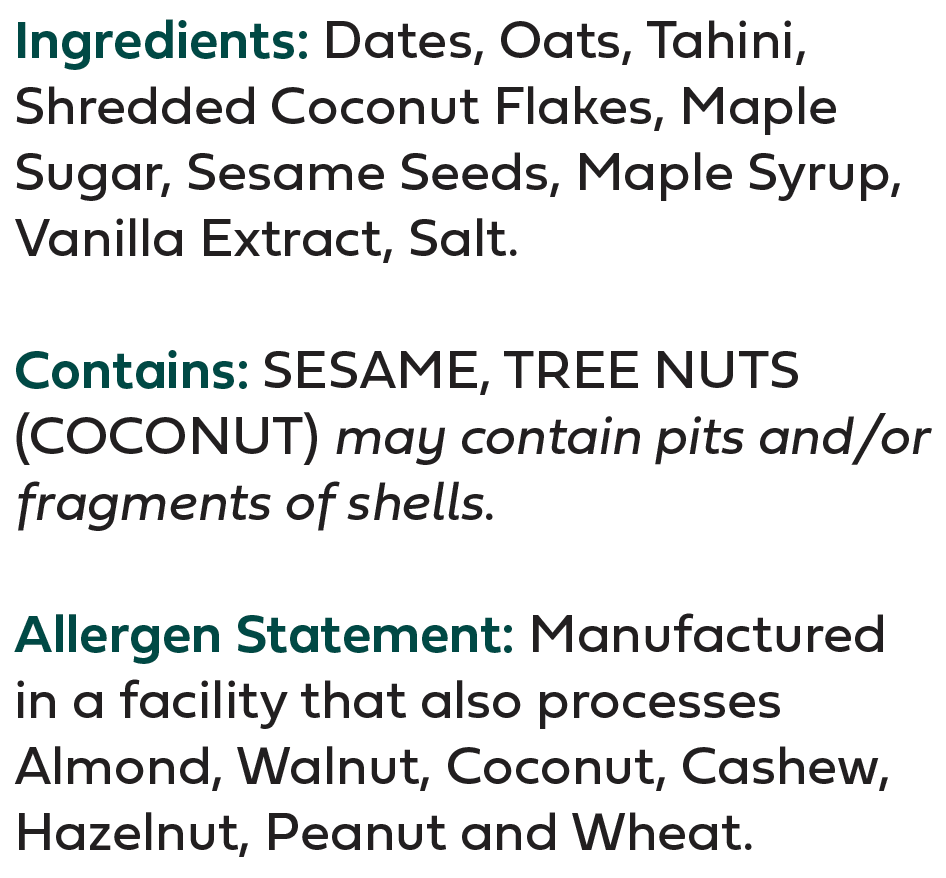 Maple Coconut Snack Bites