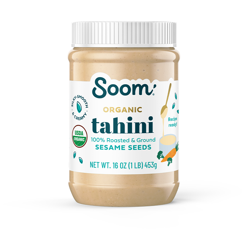 Soom Organic Tahini jar front