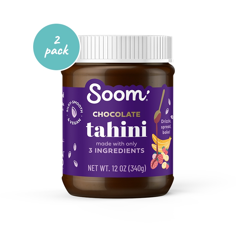 Soom Chocolate Tahini made with only 3 ingredients